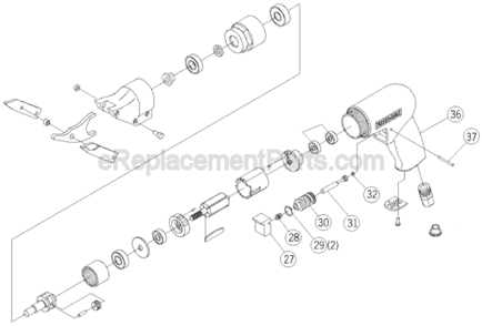 Page A Diagram and Parts List for PTX6  Porter Cable Nibbler & Shears